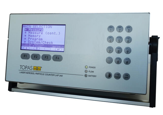 Laser Aerosol Particle Counter LAP 340, display