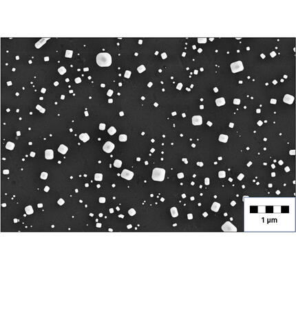 SEM image of test aerosol particles generated by FCS 249