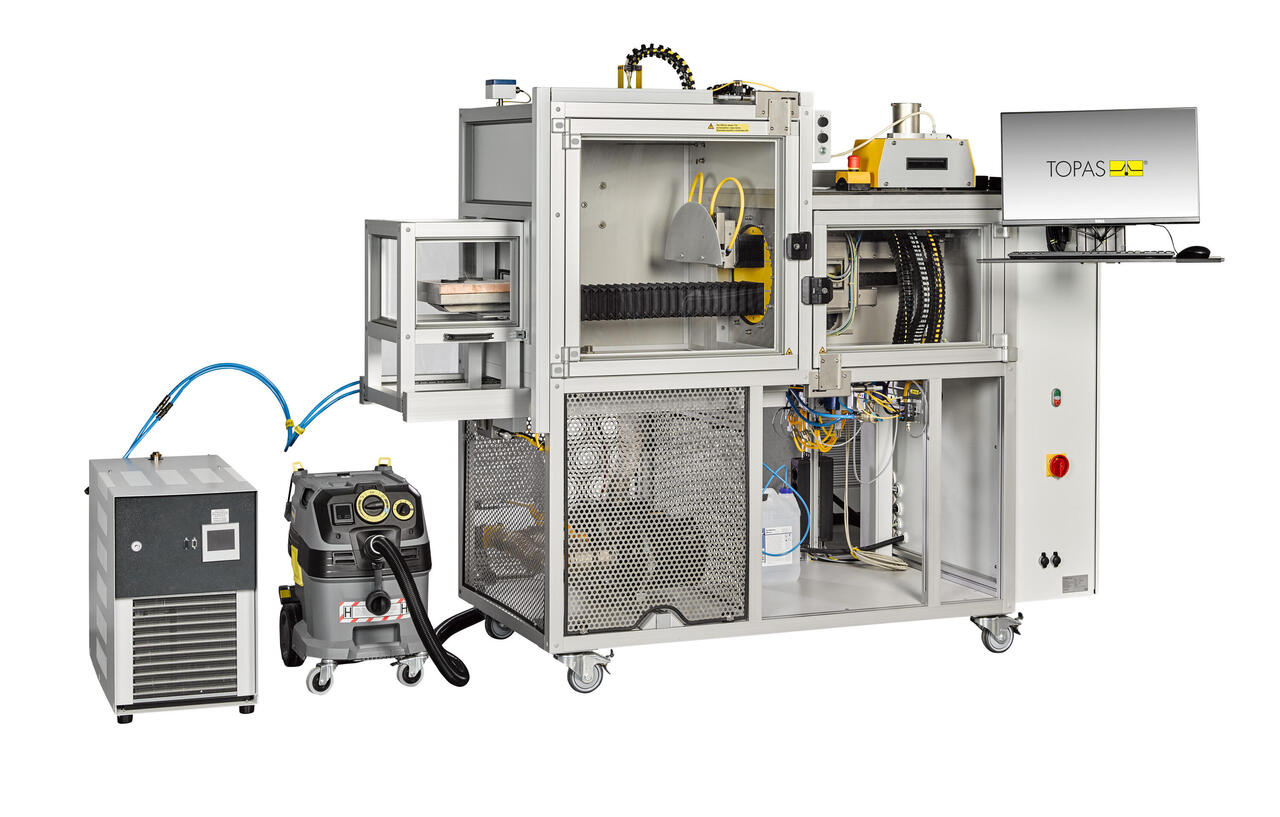 Test System CST 117/M for dusting solar cell modules