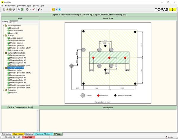 software for protection factor measurement  OPQWin