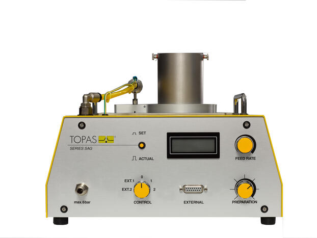 Solid Aerosol Generator SAG 410, front view