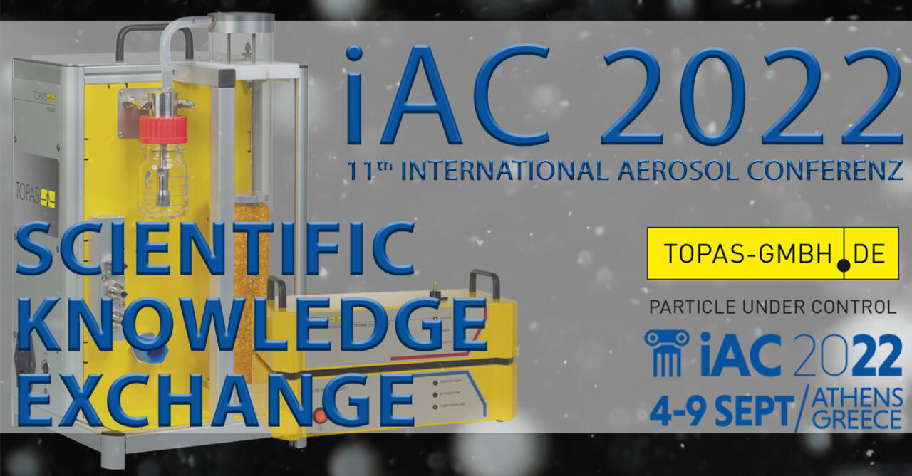 FCS 249, LAP 323 im Vordergrund, iAC-Logo 2022 dahinter, Überschrift Scientific Knowledge Exchange