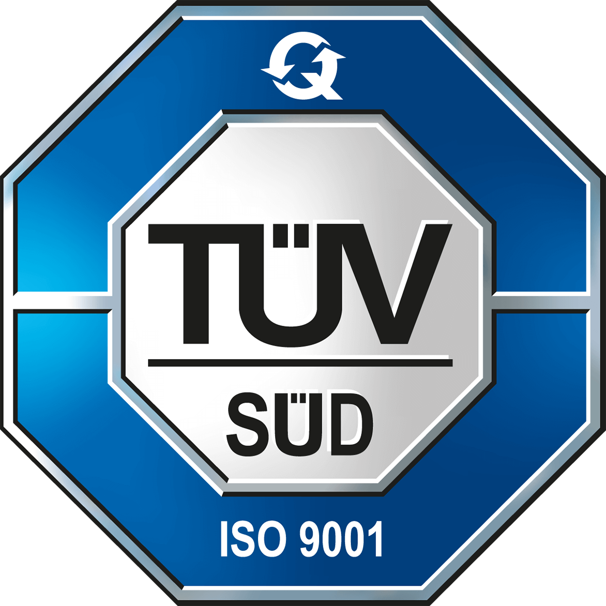 Blue logo from TÜV Süd 